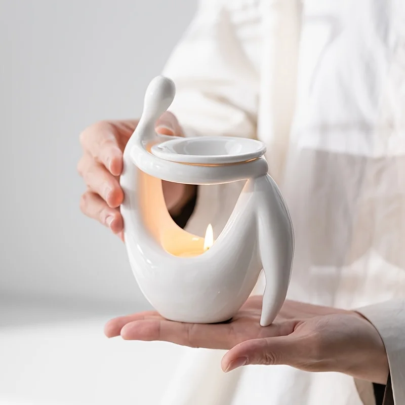 Home Fragrance Candles - เตาเผาเครื่องหอมเซรามิก รูปทรงร่างกายมนุษย์ ที่วางเทียนน้ำมันหอมระเหย เตาเผาขี้ผึ้ง ที่อุ่นน้ำหอม ของตกแต่งบ้าน