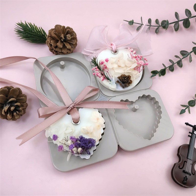 Home Fragrance Sachet - แม่พิมพ์ซิลิโคนสำหรับทำเทียนหอมรูปหัวใจกลม แม่พิมพ์เรซิ่นสำหรับทำพวงกุญแจ แม่พิมพ์อีพ็อกซี่สำหรับงานฝีมือเครื่องประดับ น้ำหอมปรับอากาศ