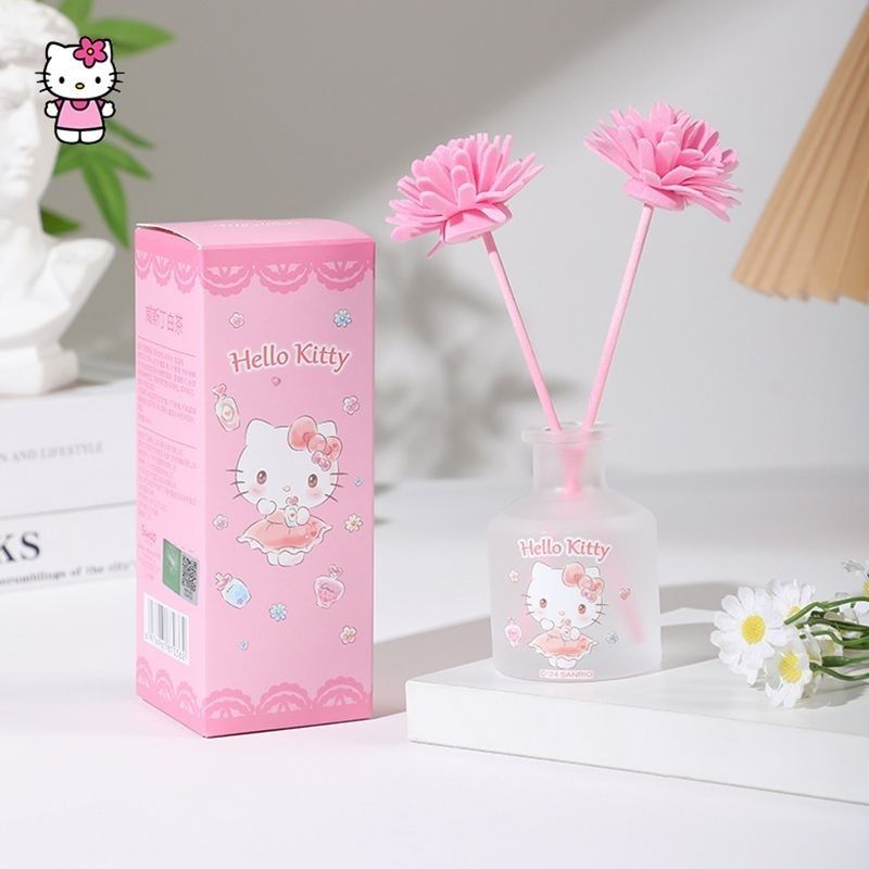 Home Fragrance Japan - น้ำหอมปรับอากาศ Hello Kitty แบบไม่ใช้ไฟ สำหรับตกแต่งห้องนอน ห้องนั่งเล่น