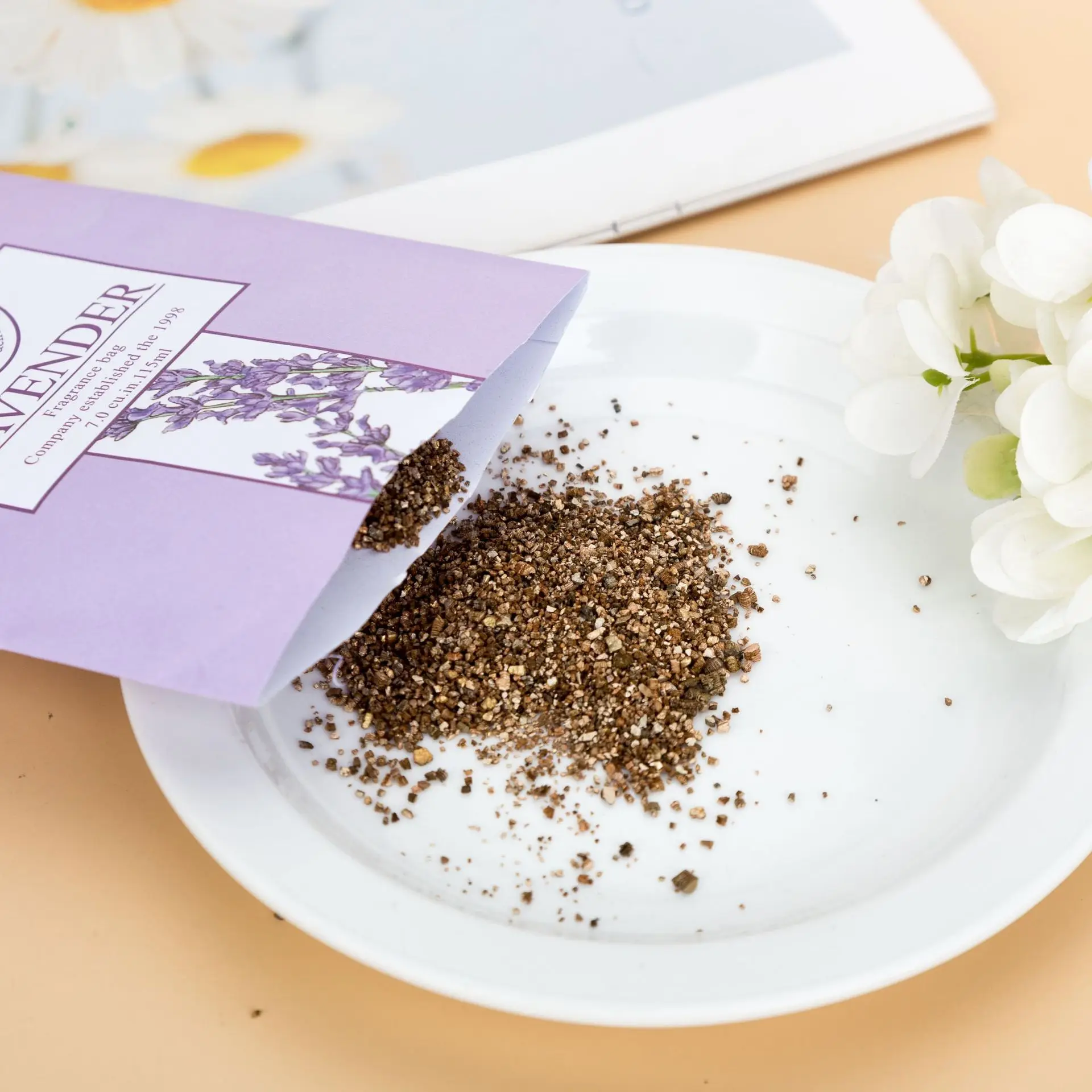 Home Fragrance Sachet - ธรรมชาติซองน้ํามันหอมระเหยกระเป๋าตู้เสื้อผ้าแขวนรถ Air Freshener บ้านน้ําหอมกระเป๋า Deodorization Vermiculite