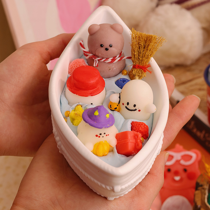 Home Fragrance Lamp - เทียนหอมในถ้วย, เทียนหอมรูปเรือเอลฟ์ทำมือพร้อมกลิ่นหอมแบบกระดิ่งลมสีฟ้า ของขวัญวันหยุด ของขวัญวันเกิด ของชำร่วยงานแต่งงาน
