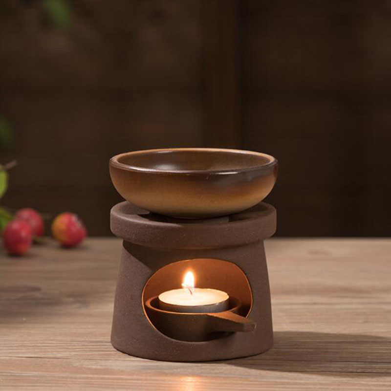Home Fragrance Oils For Oil Burners - เครื่องปั้นดินเผาหยาบน้ํามันหอมระเหยเตาชาเตาน้ํามันหอมระเหย Burner เทียนในร่มน้ําหอม Censer Home Decor