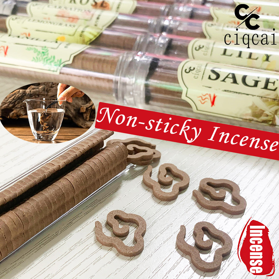 Quality Home Fragrance - 【3-Pack】ธูปขดเล็กคุณภาพสูงแบบคลาสสิก ทำด้วยมือแท้ รูปทรงเกลียว ชุดธาตุทั้งห้า (ไม้, น้ำ,