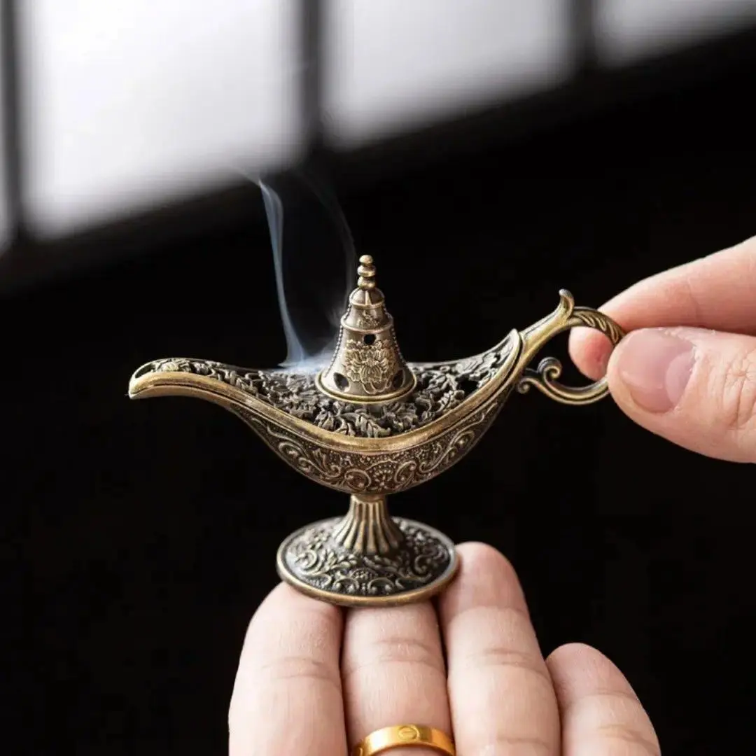 เตาเผาเครื่องหอมสไตล์วินเทจลาย - Home Fragrance Lamp บทวิจารณ์และราคา