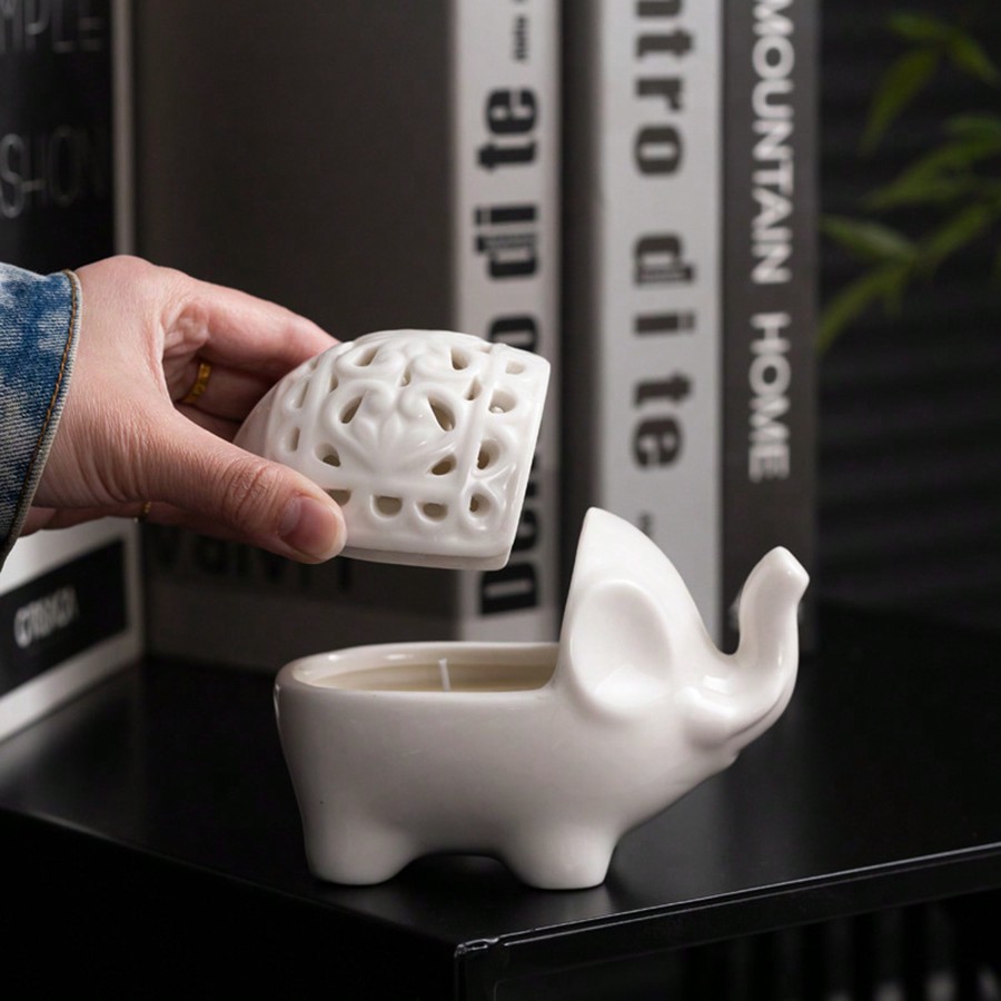 เตาอโรมาเซรามิกรูปช้างน่ารัก แ - Wax Melt Burner บทวิจารณ์และราคา
