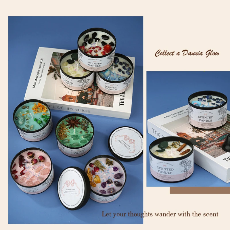 เทียนอโรมาคริสตัลสร้างสรรค์ 6  - Home Fragrance Candles บทวิจารณ์และราคา