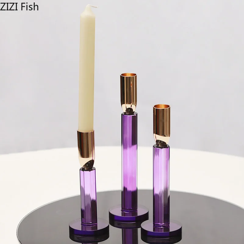 เชิงเทียนแก้วใส สีม่วง/เขียว ส - Wax Melt Burner บทวิจารณ์และราคา