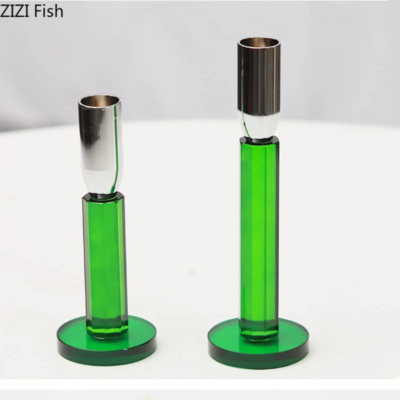 เชิงเทียนแก้วใส สีม่วง/เขียว ส - Wax Melt Burner บทวิจารณ์และราคา