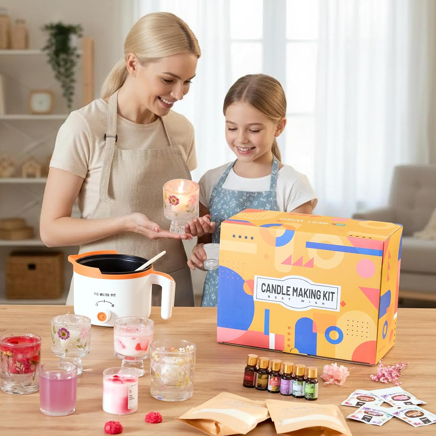 ชุดทำเทียน DIY 2-in-1 ด้วยขี้ผ - Home Fragrance Kit บทวิจารณ์และราคา