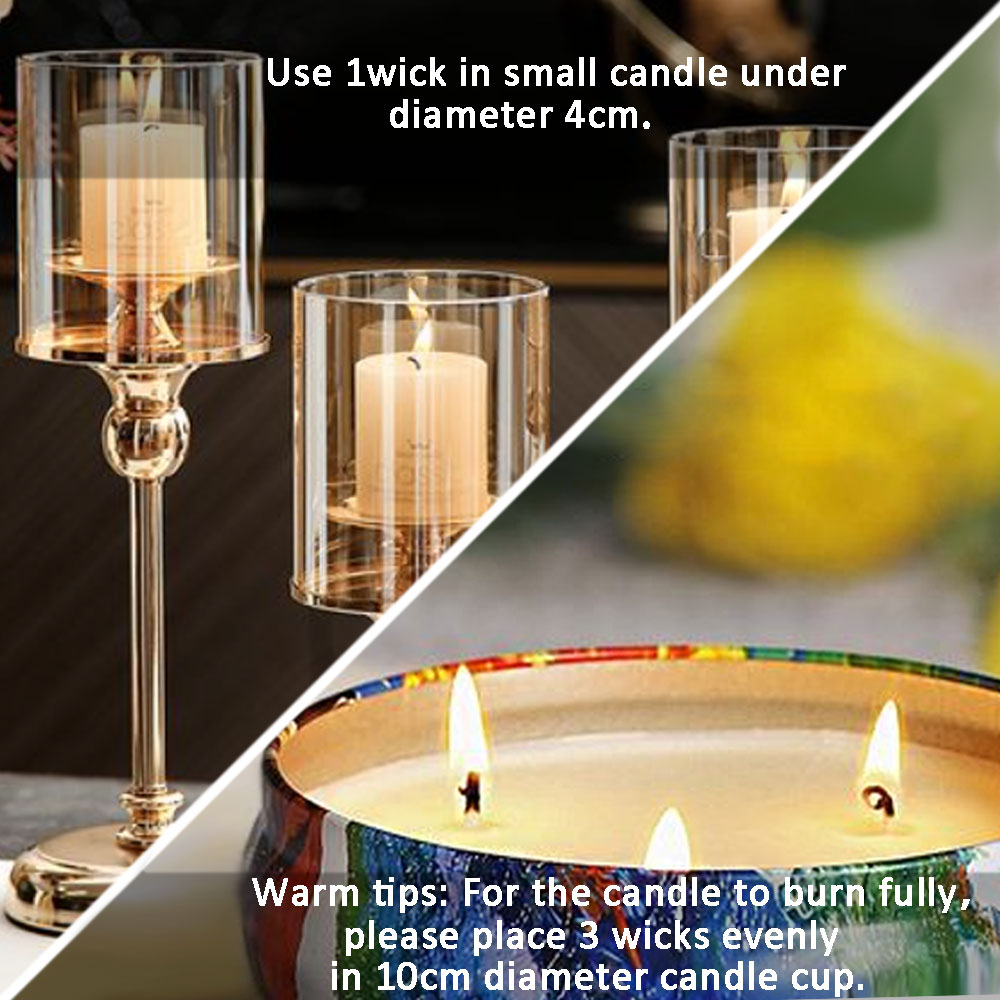 55 ชิ้นดอกไม้เทียน Wick ไม้ถือ - Home Fragrance Candles บทวิจารณ์และราคา