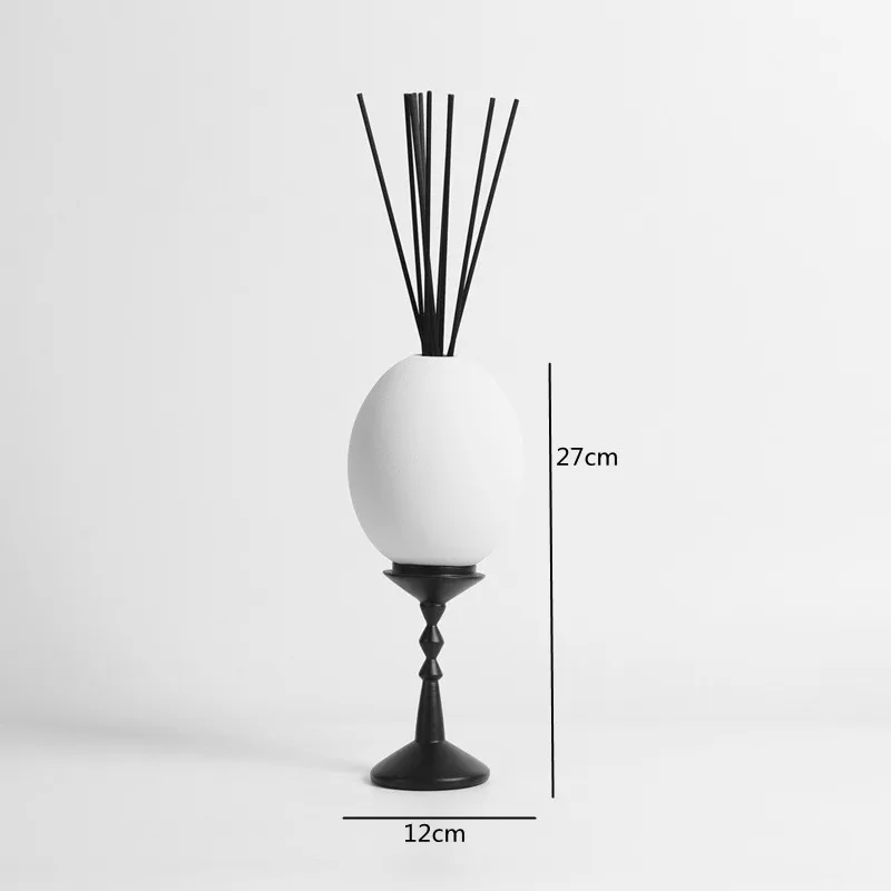 เซรามิกสีขาวเรียบง่าย รูปทรงไข - Home Fragrance Candles บทวิจารณ์และราคา