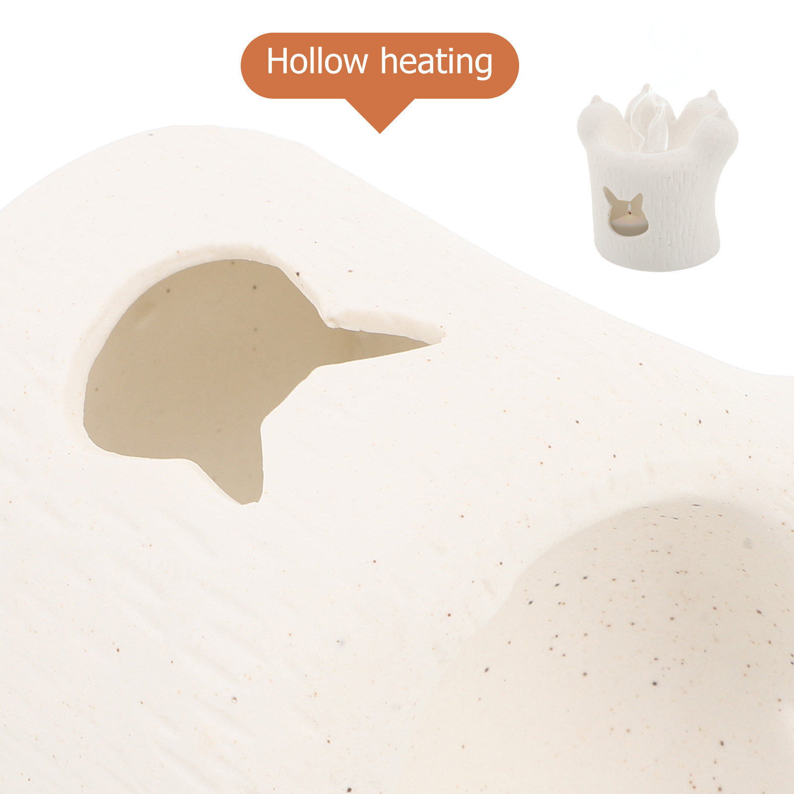 เตาอโรมาเซรามิกรูปอุ้งเท้าแมว  - Wax Melt Burner บทวิจารณ์และราคา
