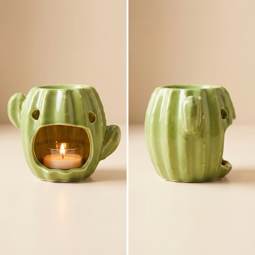 เตาอุ่นน้ำมันหอมระเหยเซรามิกรู - Wax Melt Burner บทวิจารณ์และราคา