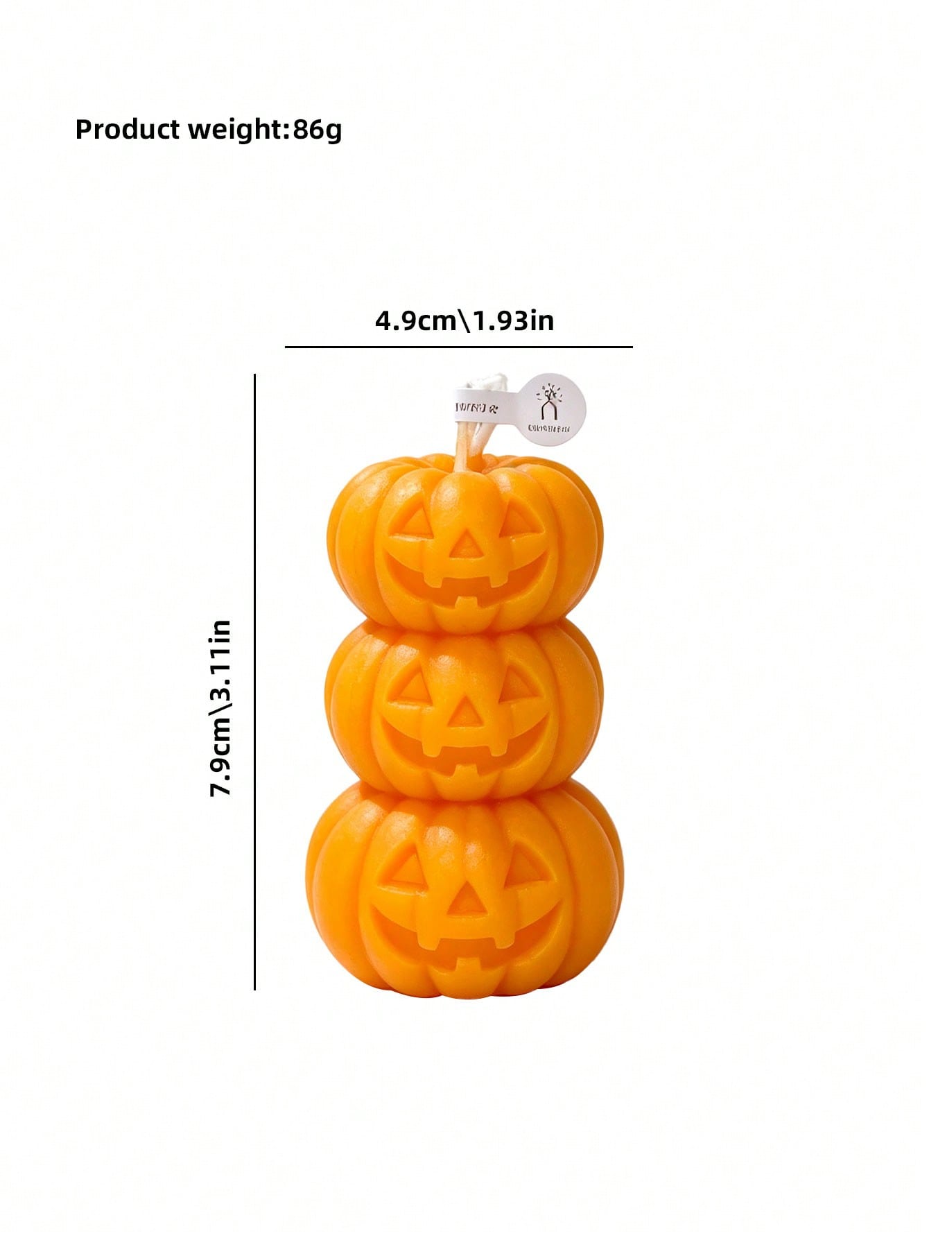 เทียนรูปฟักทอง 3 ชั้นสำหรับฮาโ - Home Fragrance Candles บทวิจารณ์และราคา