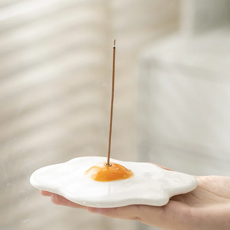 ที่วางธูปเซรามิกรูปไข่ทอด ของต - Home Fragrance Japan บทวิจารณ์และราคา