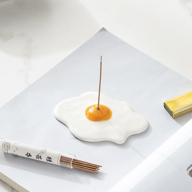 ที่วางธูปเซรามิกรูปไข่ทอด ของต - Home Fragrance Japan บทวิจารณ์และราคา